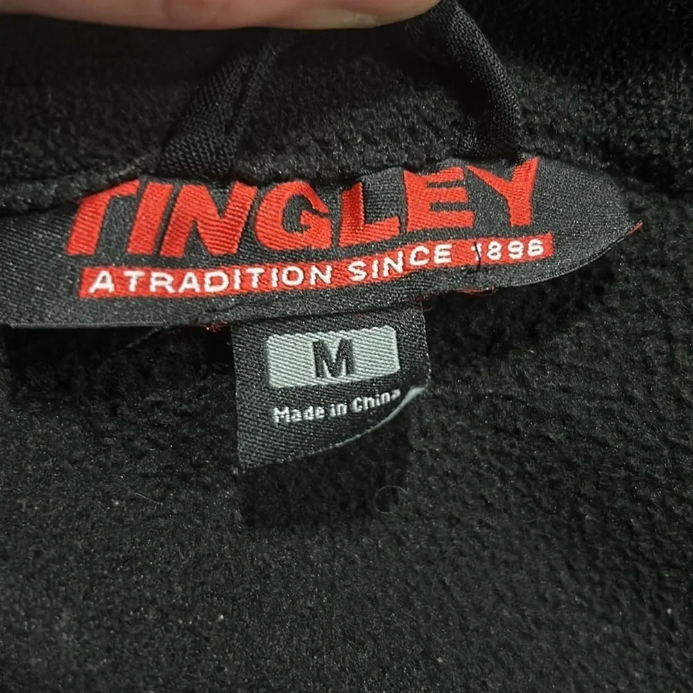 Tingley Men’s Phase‎ 1 Black Zipper Front Fleece w Zip Pockets Size Medium